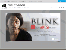 Tablet Screenshot of greeneyedtheater.com